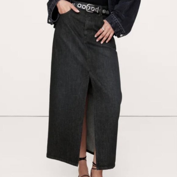 NWT Banana Republic Denim Maxi Skirt - Size 10 - Picture 3 of 4